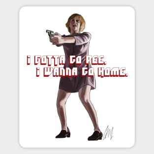 Pulp Fiction: I gotta go pee Magnet